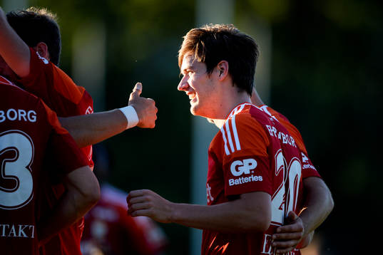 IFK Göteborgs Victor Sköld jublar