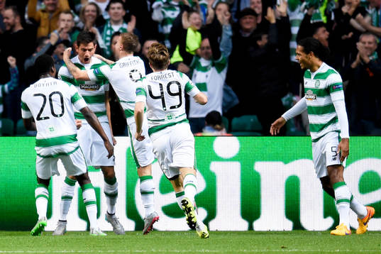 Celtics Nir Biton jublar