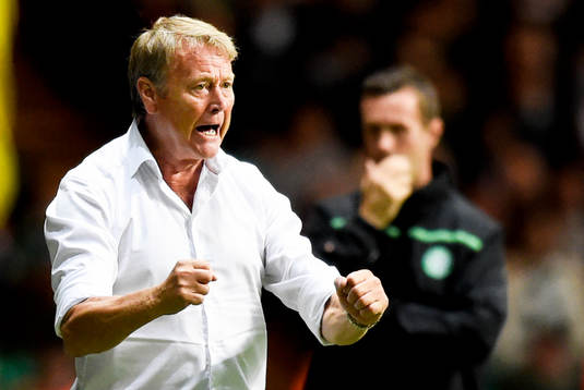 Malmö FFs tränare Åge Hareide jublar