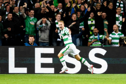 Celtics Leigh Griffiths jublar