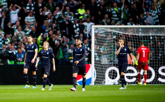 Malmö FFs Kari Arnason, Oscar Lewicki, Erdal Rakip, Rasmus