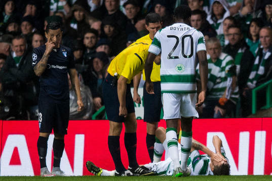 Celtics Mikael Lustig skadad och tvingas till byte