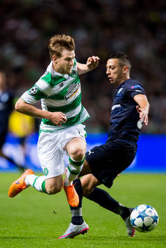 Celtics Stuart Armstrong och Malmö FFs Nikola Djurjic