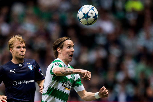 Malmö FFs Oscar Lewicki och Celtics Stefan Johansen