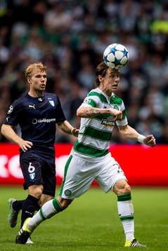 Malmö FFs Oscar Lewicki och Celtics Stefan Johansen