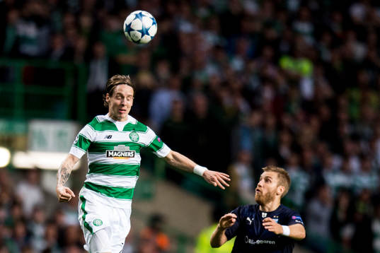 Celtics Stefan Johansen och Malmö FFs Rasmus Bengtsson
