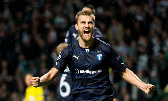 Malmö FFs Rasmus Bengtsson jublar