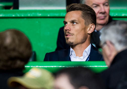 Malmö FFs avstängda Markus Rosenberg på läktaren