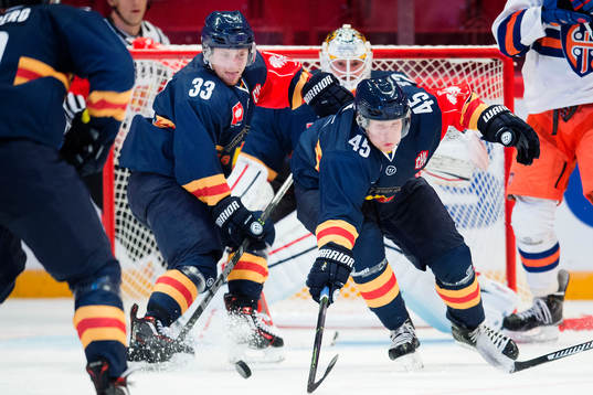 Djurgårdens Linus Hultström och Alexander Falk