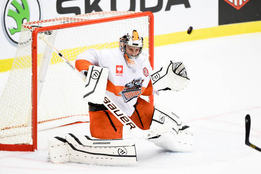 Sheffield Steelers målvakt Tyler Plante