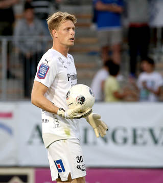 Halmstads målvakt Malkolm Nilsson