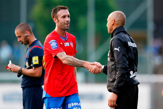 Helsingborgs manager Henrik Larsson tackar Rade Prica