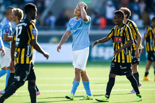 Malmö FFs Markus Rosenberg deppar