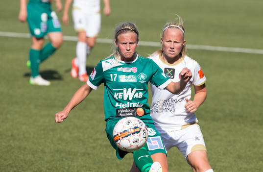 Rosengårds Ebba Wieber och Mallbackens Sofie Ahlberg