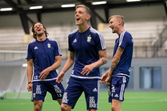 IFK Göteborgs Gustav Svensson, Sören Rieks och Sebastian