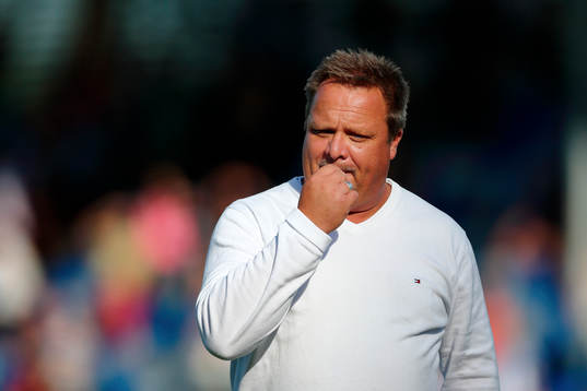 Åtvidabergs tränare Roar Hansen deppar