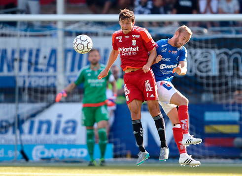 Göteborgs Mads Winther Albaek och Åtvidabergs Hampus