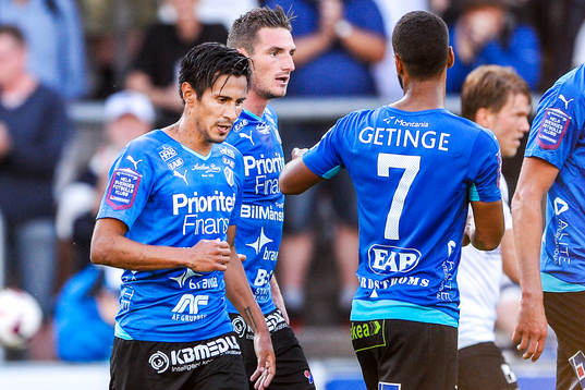 Halmstads Antonio Rojas firar kvitteringsmålet 2-2
