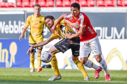 Kalmars Ismael Silva Lima och Elfsborgs Marcus Rohdén