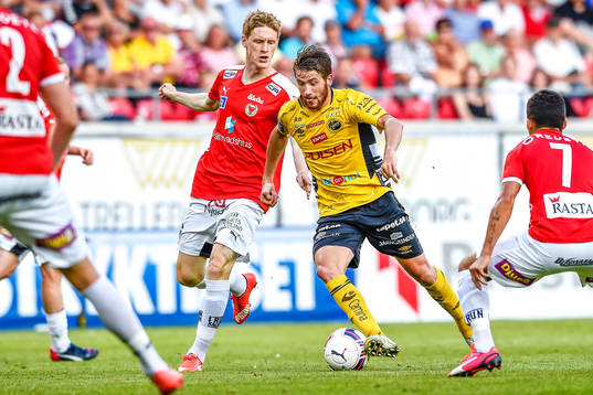 Kalmars Rasmus Elm och Elfsborgs Marcus Rohdén