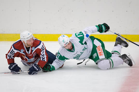 Hamburg Freezers Michael Davies och Rögle hockey Taylor
