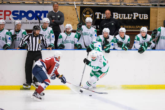 Hamburg Freezers Kevin Schmidt och Rögle hockeys Jesper