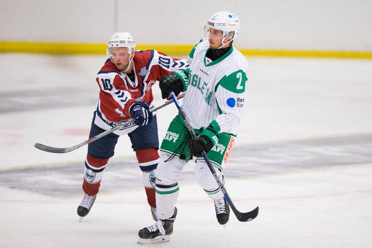 Hamburg Freezers Michael Davies och Rögle hockeys Jens