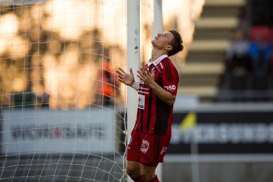 Östersunds Jamie Hopcutt deppar