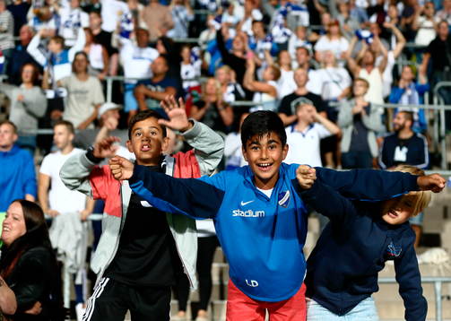 Norrköpings supporters jublar