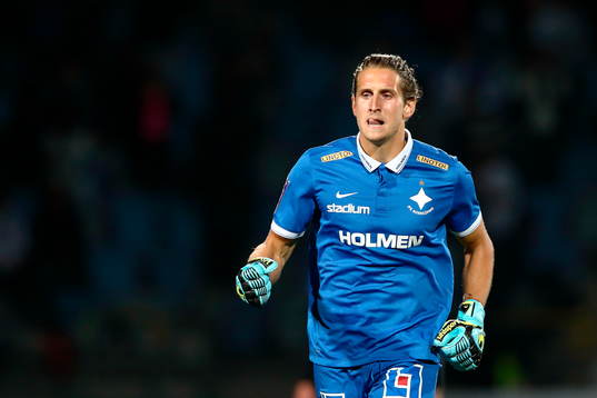 Norrköpings målvakt David Mitov Nilsson