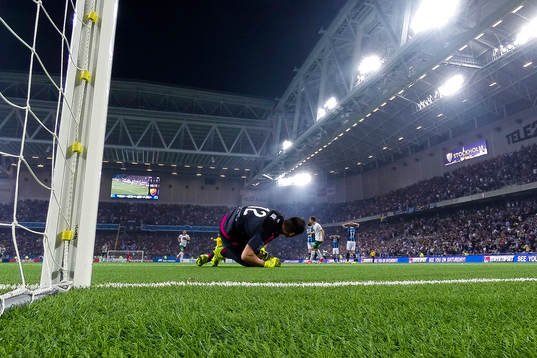 Djurgårdens målvakt Kenneth Høie släpper in 2-1
