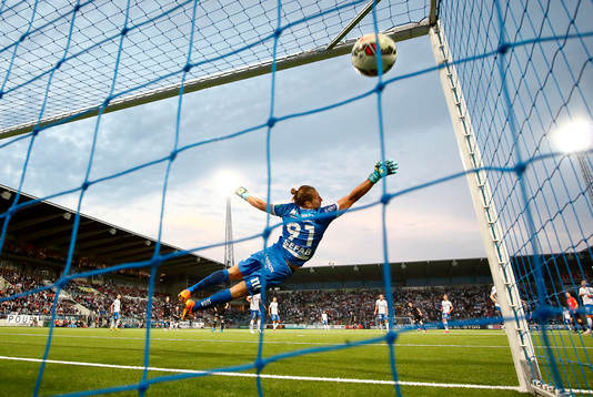 Norrköpings målvakt David Mitov Nilsson släpper in