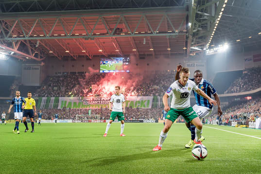 Hammarbys Mats Solheim och Djurgårdens Nyasha Mushekwi