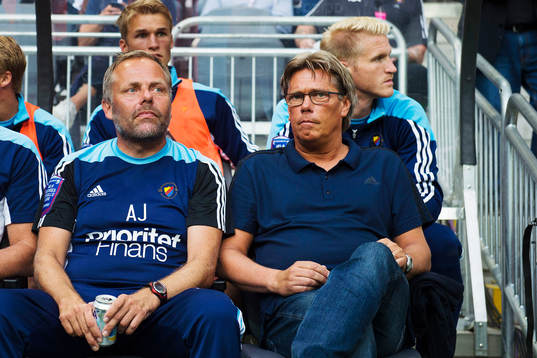 Djurgårdens assisterande tränare Anders Johansson och