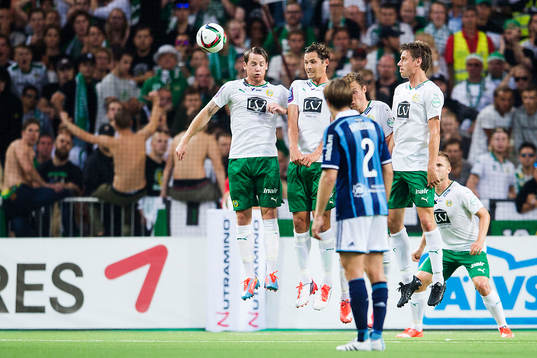 Hammarbys Johan Persson, Philip Haglund  och Jakob Orlov