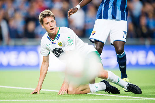Hammarbys Jakob Orlov reagerar