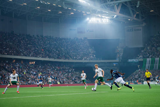 Spel pågår på Tele2 arena