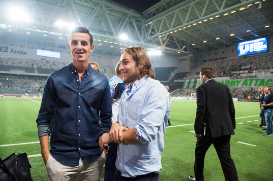Djurgårdens skadade spelare Haris Radetinac och Kevin
