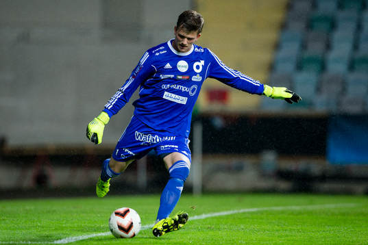 Degerfors målvakt August Strömberg