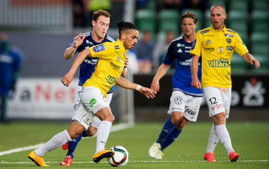 Sundsvalls Rúnar Már Sigurjónsson och Falkenbergs