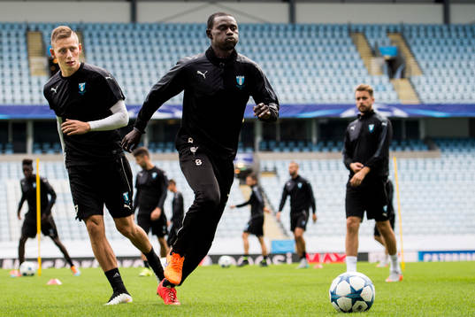 Malmö FFs Petar Petrovic och Enock Kofi Adu