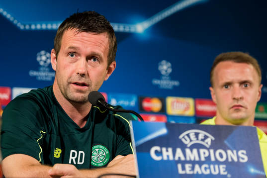Celtics tränare Ronny Deila och Leigh Griffiths