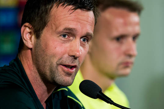 Celtics tränare Ronny Deila och Leigh Griffiths