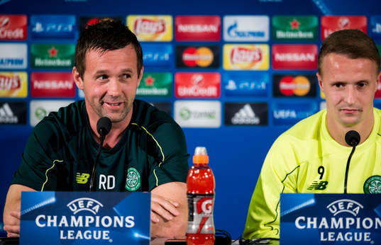 Celtics tränare Ronny Deila och Leigh Griffiths