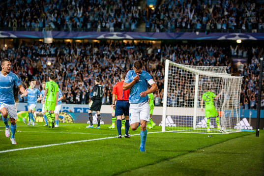 Malmö FFs Markus Rosenberg jublar