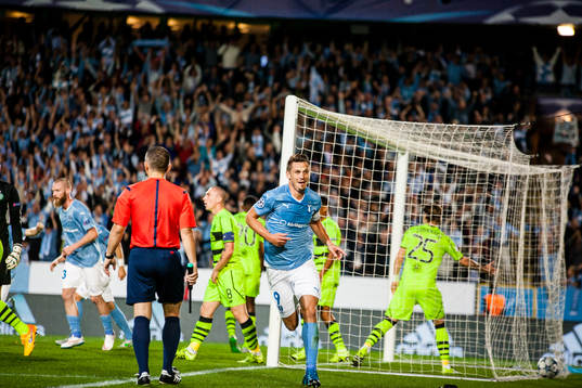 Malmö FFs Markus Rosenberg jublar