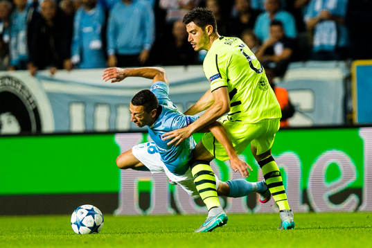 under fotbollsmatchen mellan Malmö FF och Celtic i kvalet