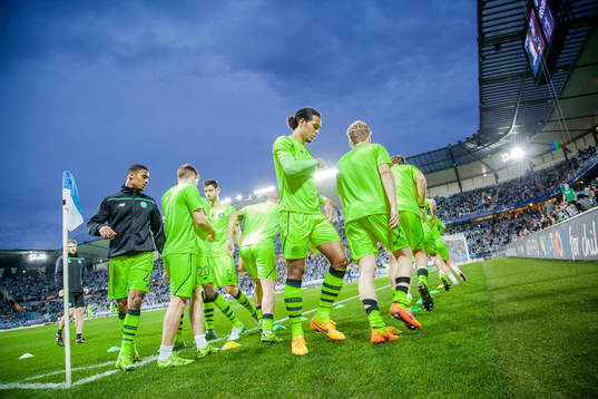 Celtics spelare värmer upp