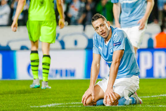 Malmö FFs Nikola Djurjic deppar
