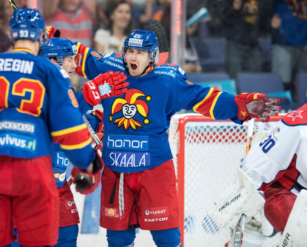 Jokerits Pekka Jormakka firar 1-0